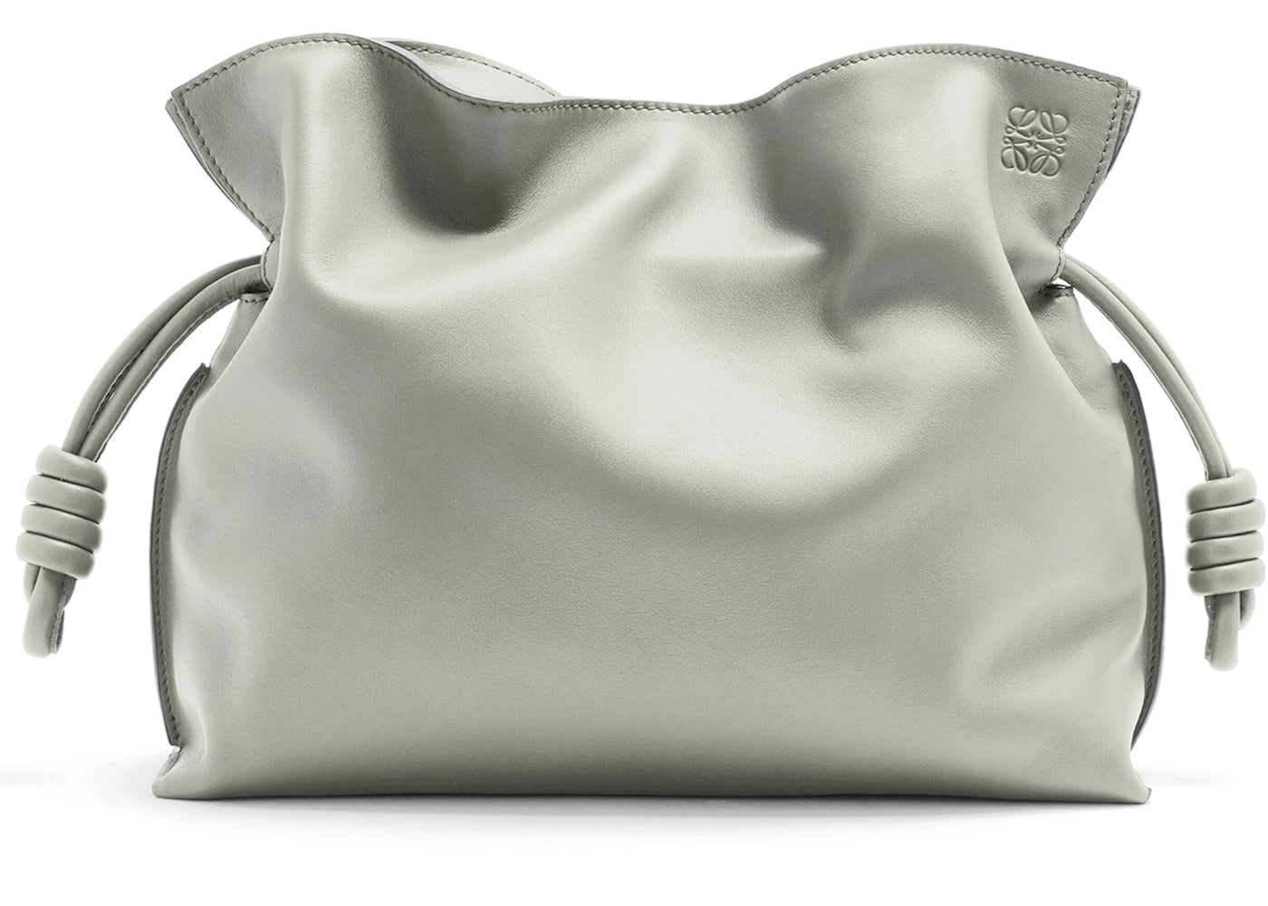 LOEWE Flamenco Clutch in Nappa Calfskin Ash Grey