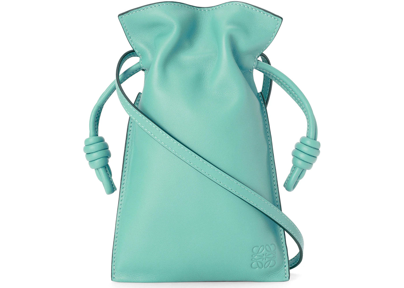 LOEWE Flamenco Pocket in Nappa Calfskin Fresh Mint