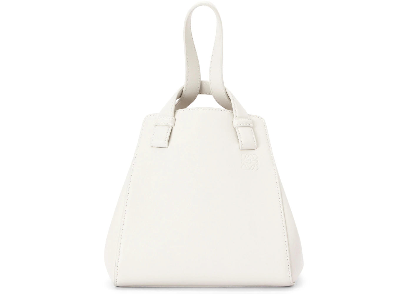 LOEWE Hammock Nugget Bag in Nappa Calfskin Soft White