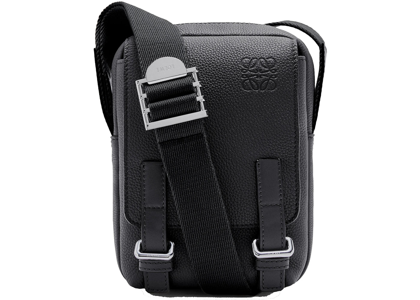 LOEWE Military Crossbody in Soft Grained Calfskin XS Black