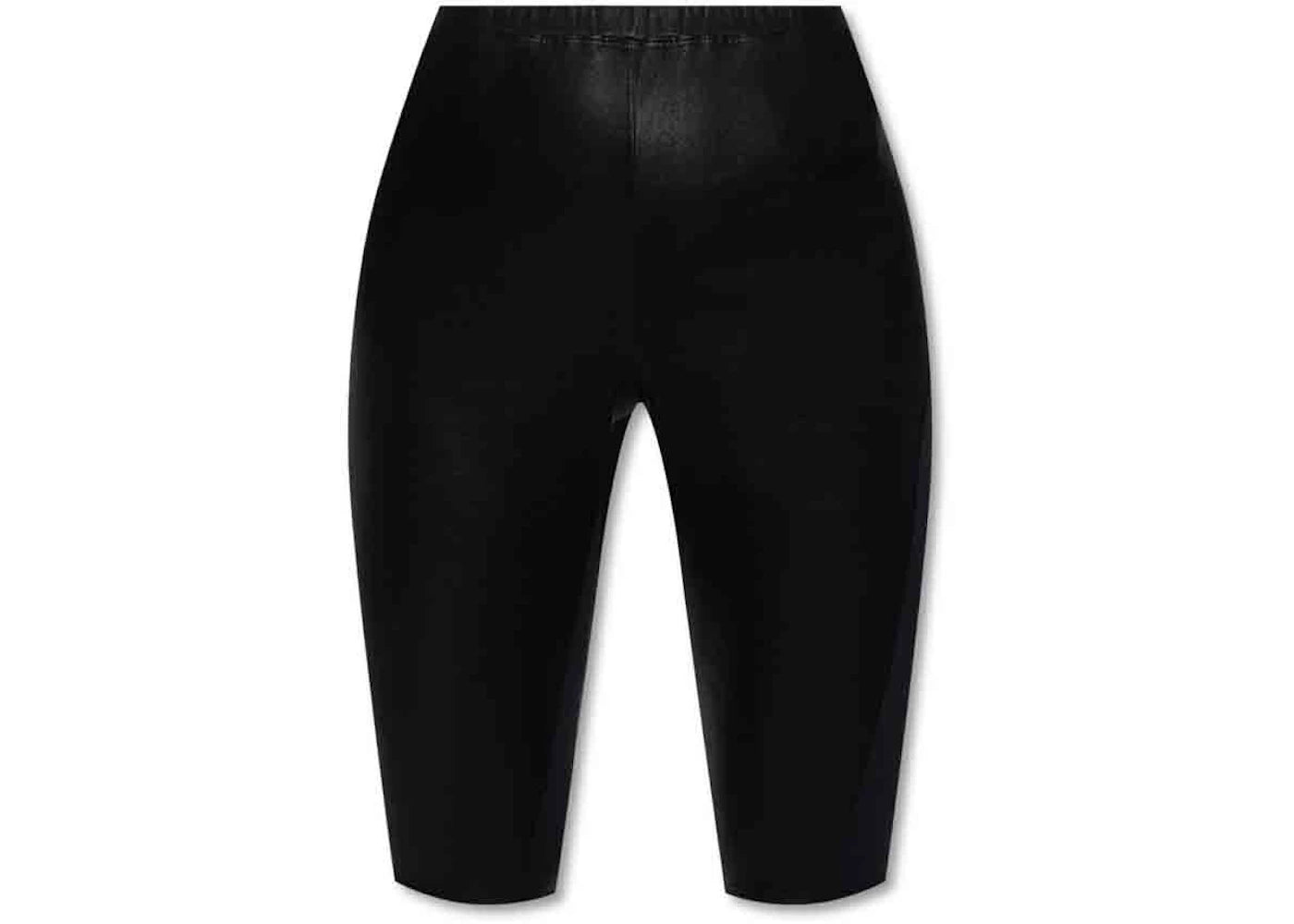 LOEWE Nappa and Cotton Cycling Shorts Black