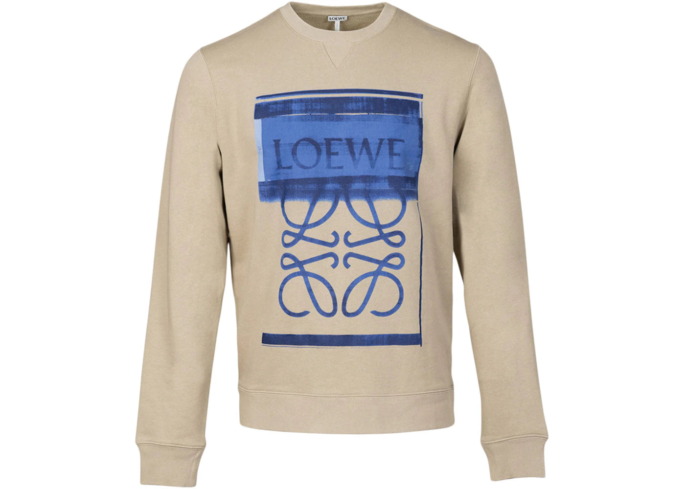 LOEWE Photocopy Anagram Sweatshirt Stone Grey/Blue