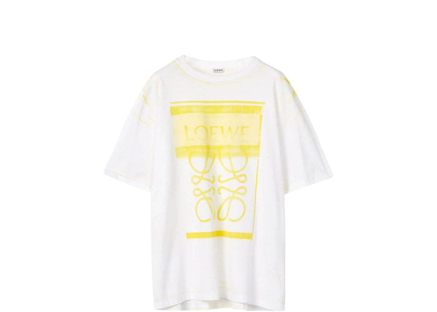 LOEWE Photocopy Anagram T-Shirt White/Yellow