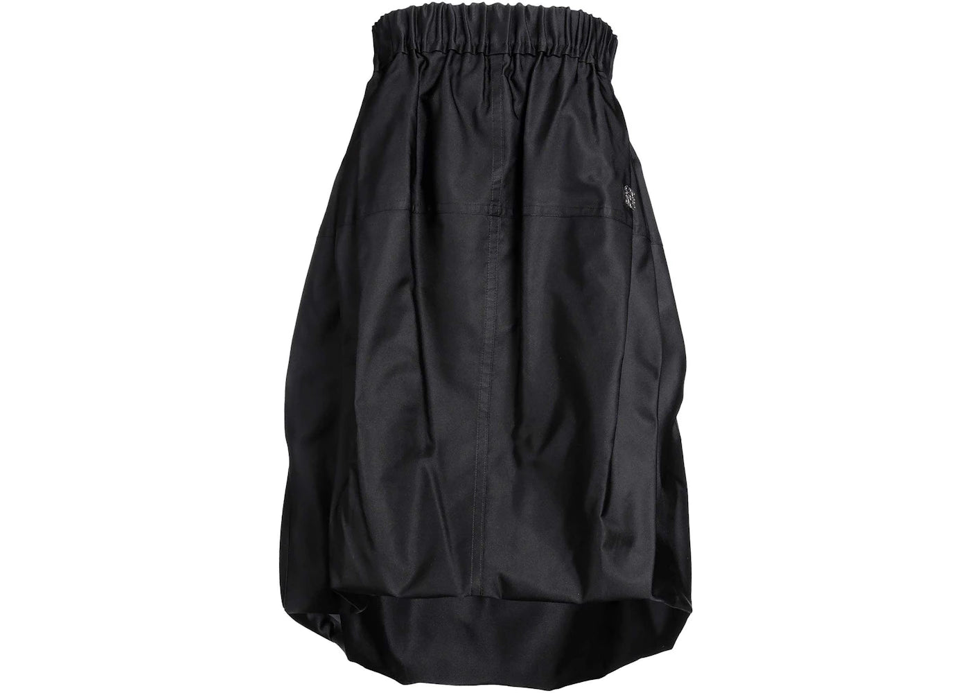 LOEWE Silk and Polyester Balloon Skirt Black