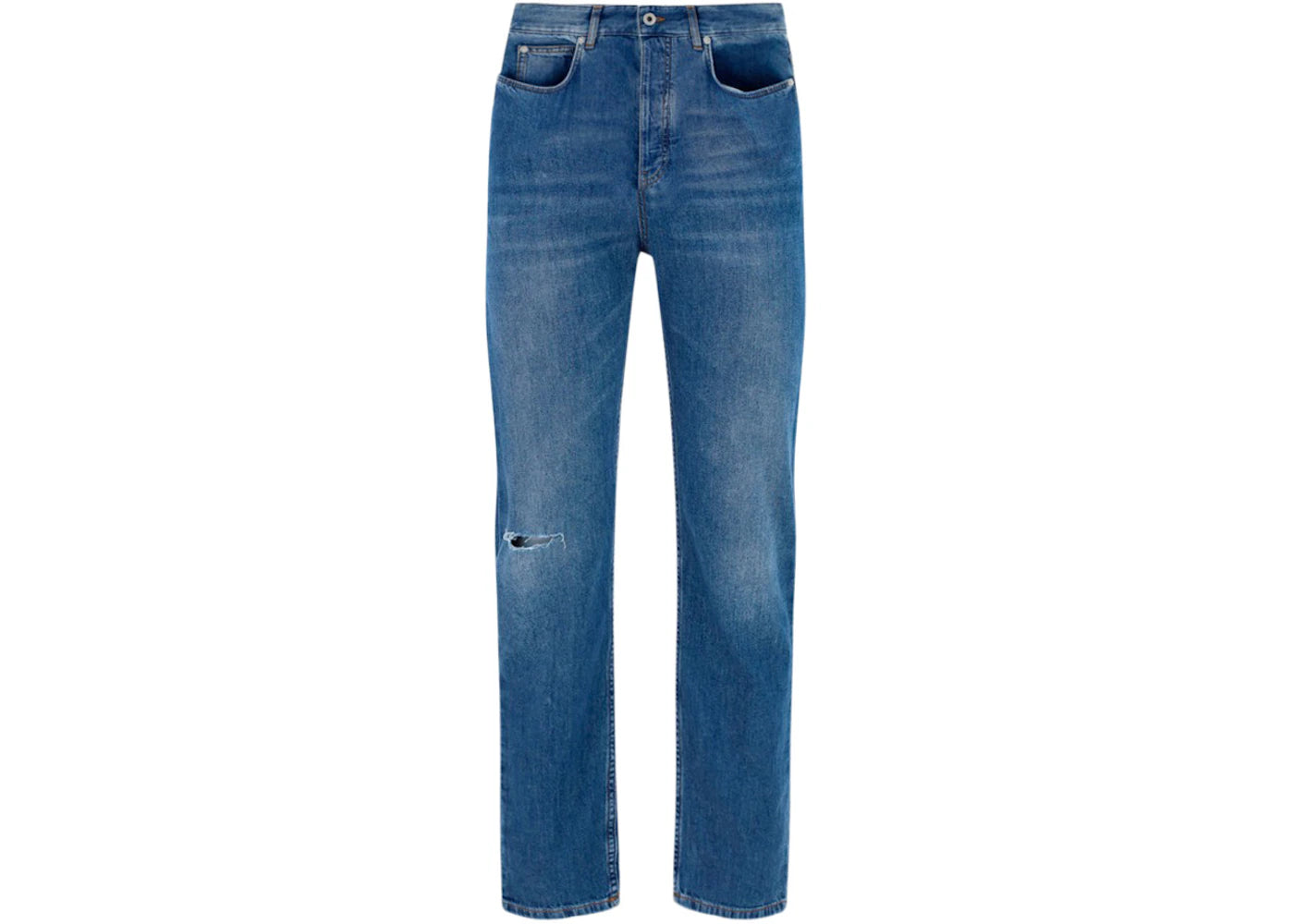 LOEWE Washed Denim Jeans Indigo Blue