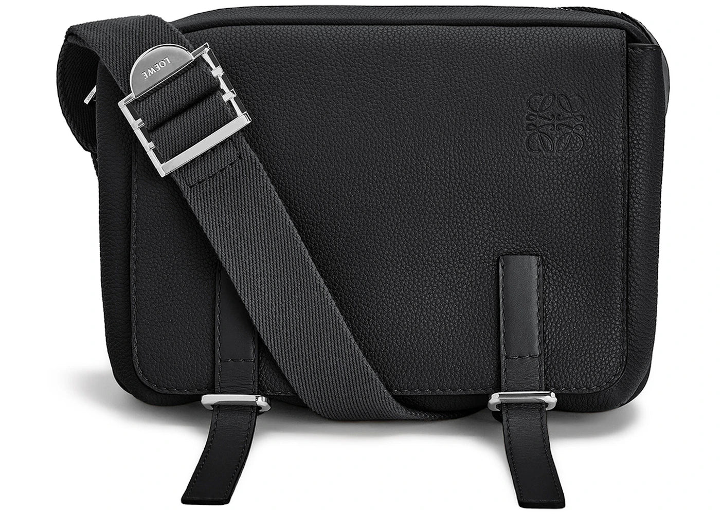 LOEWE XS Military Messenger Bag Black