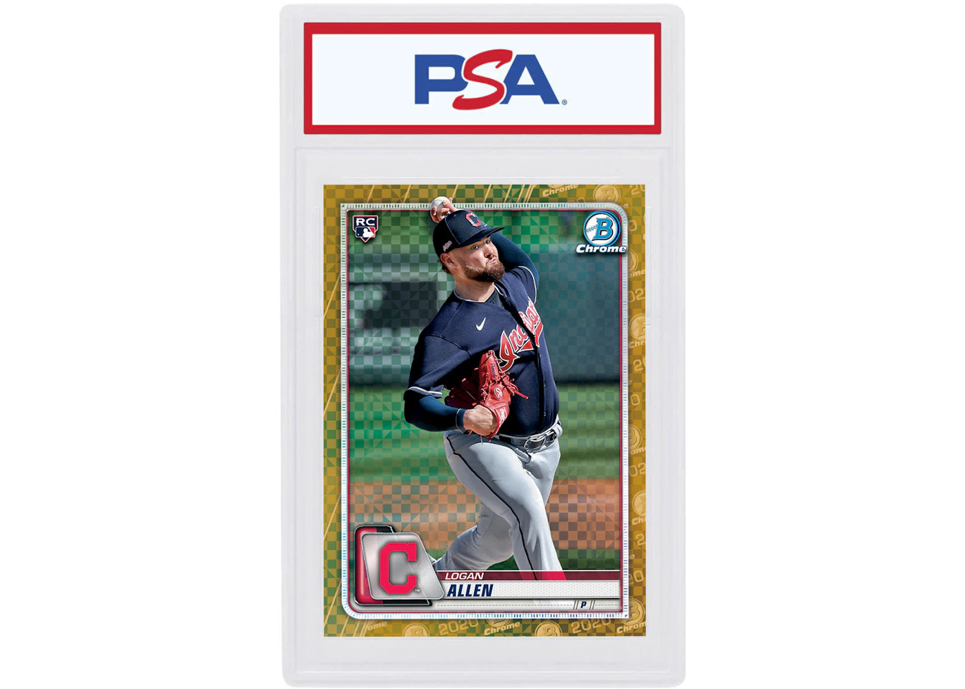 Logan Allen 2020 Bowman Chrome X Rookie Gold X-Fractor /3 #15 (PSA or BGS Graded)