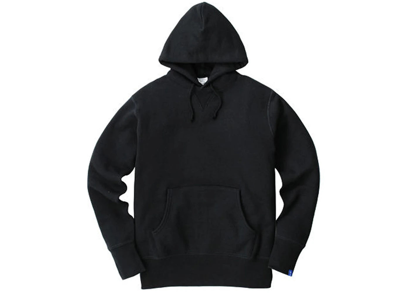Loopwheeler LW05 Round Body Loopknit Pullover Hoodie Black