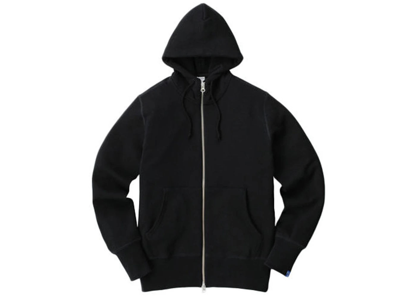 Loopwheeler LW290 Loop Knit High Zip Hoodie Black