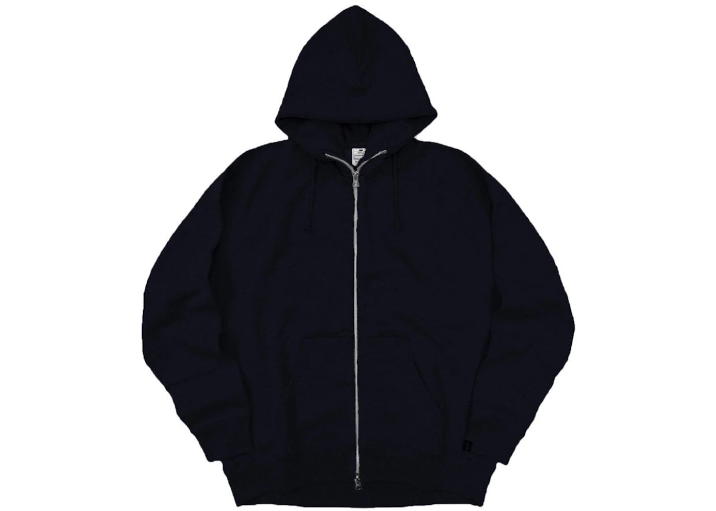 Loopwheeler LW323 Loop Knit Relaxed Fit Zip Hoodie Black