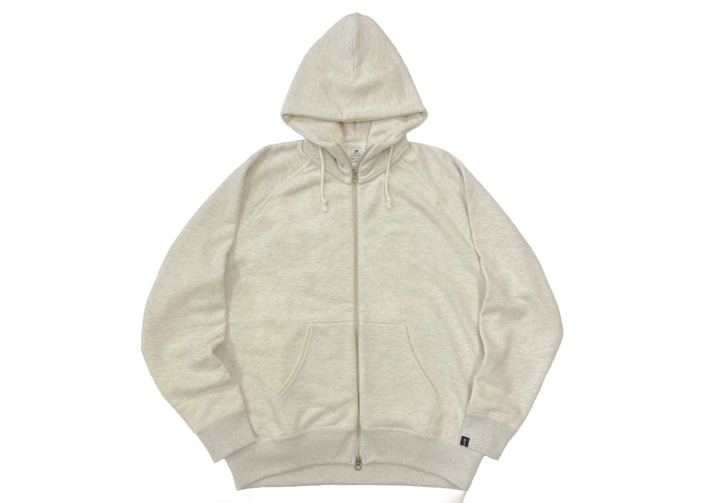 Loopwheeler LW323 Loop Knit Relaxed Fit Zip Hoodie Oatmeal