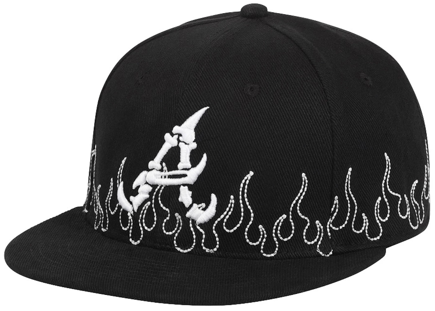 Loso ATL Bones Sashiko Fitted Hat Black