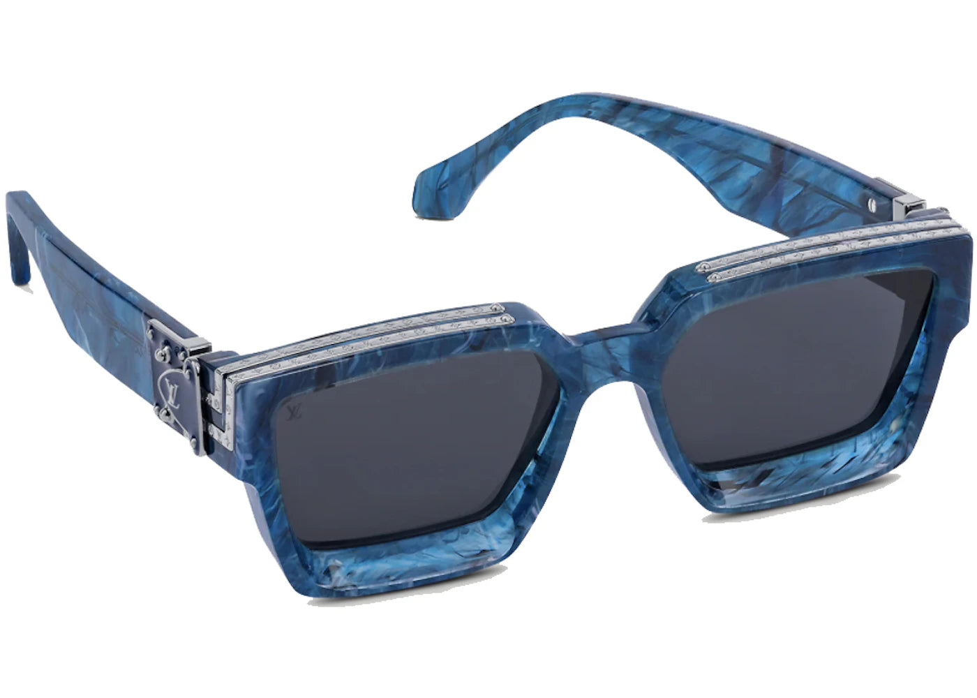 Louis Vuitton 1.1 Millionaire Sunglasses Blue Marble/Gunmetal Gray