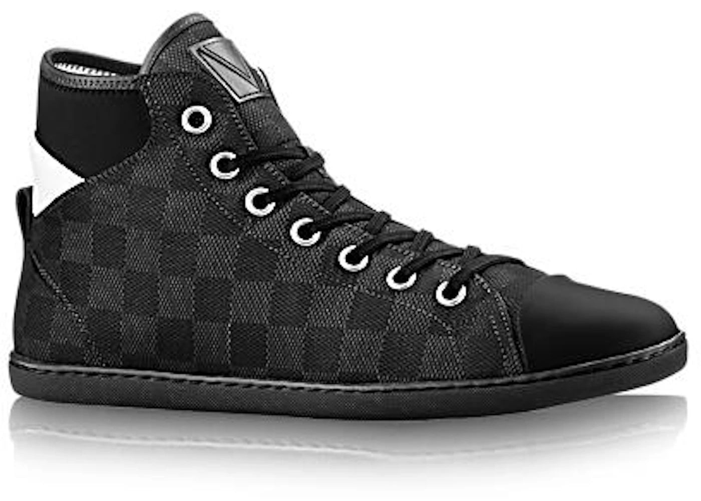 Louis Vuitton Baseball Sneaker Boot Black Damier