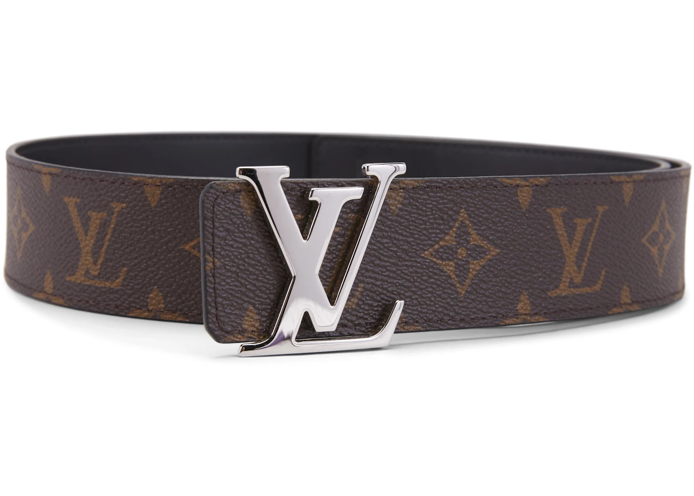 Louis Vuitton Belt LV Initiales Reversible 1.5 Width Monogram Noir Black/Brown