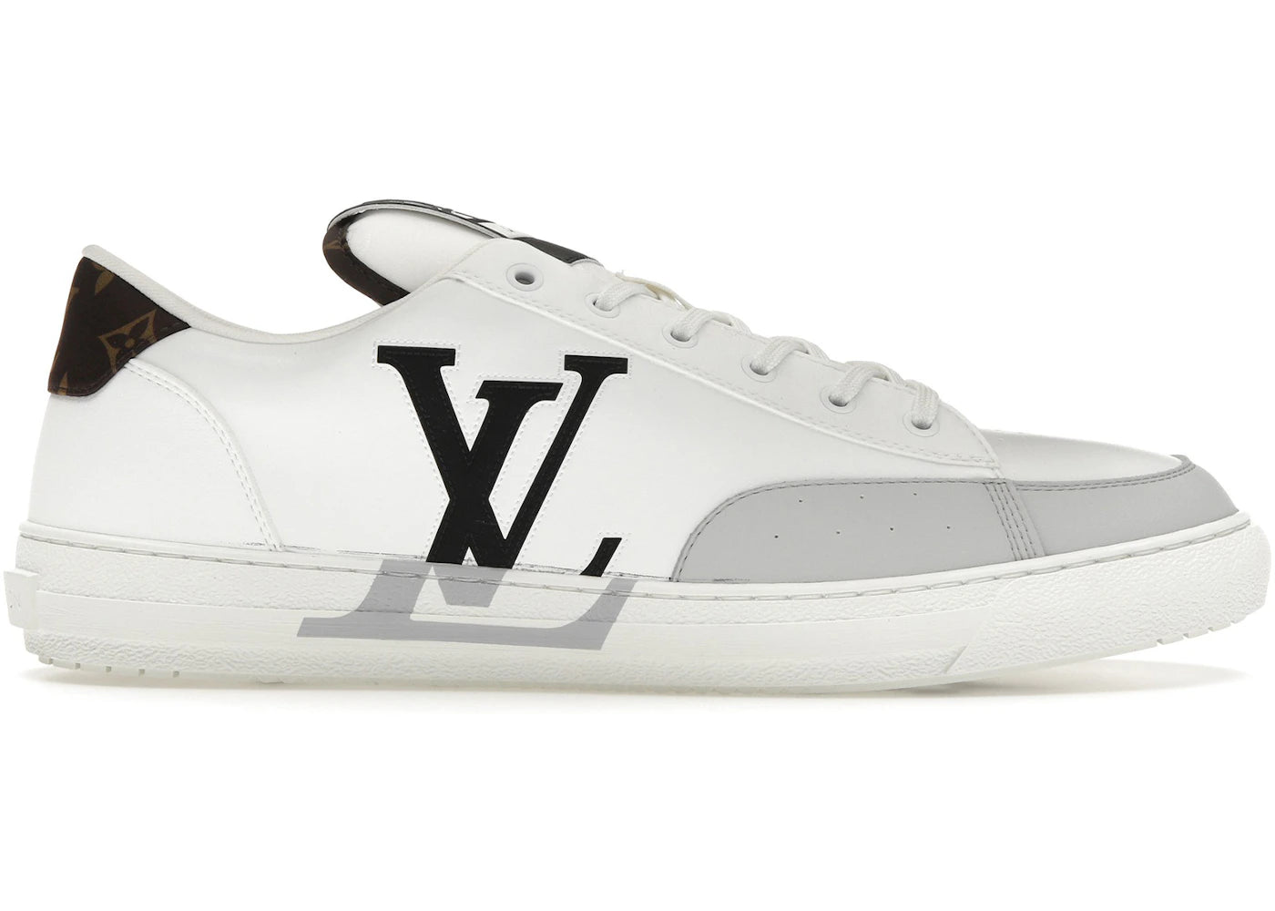 Louis Vuitton Charlie Trainers White Cacoa Brown Black
