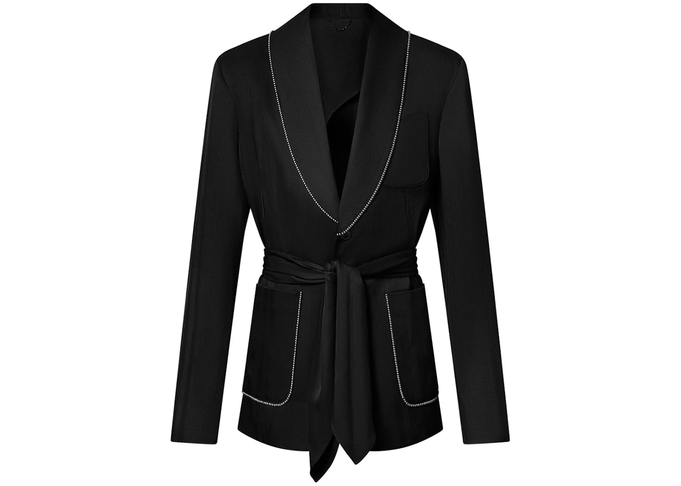 Louis Vuitton Chic Silk Pajama Jacket Black