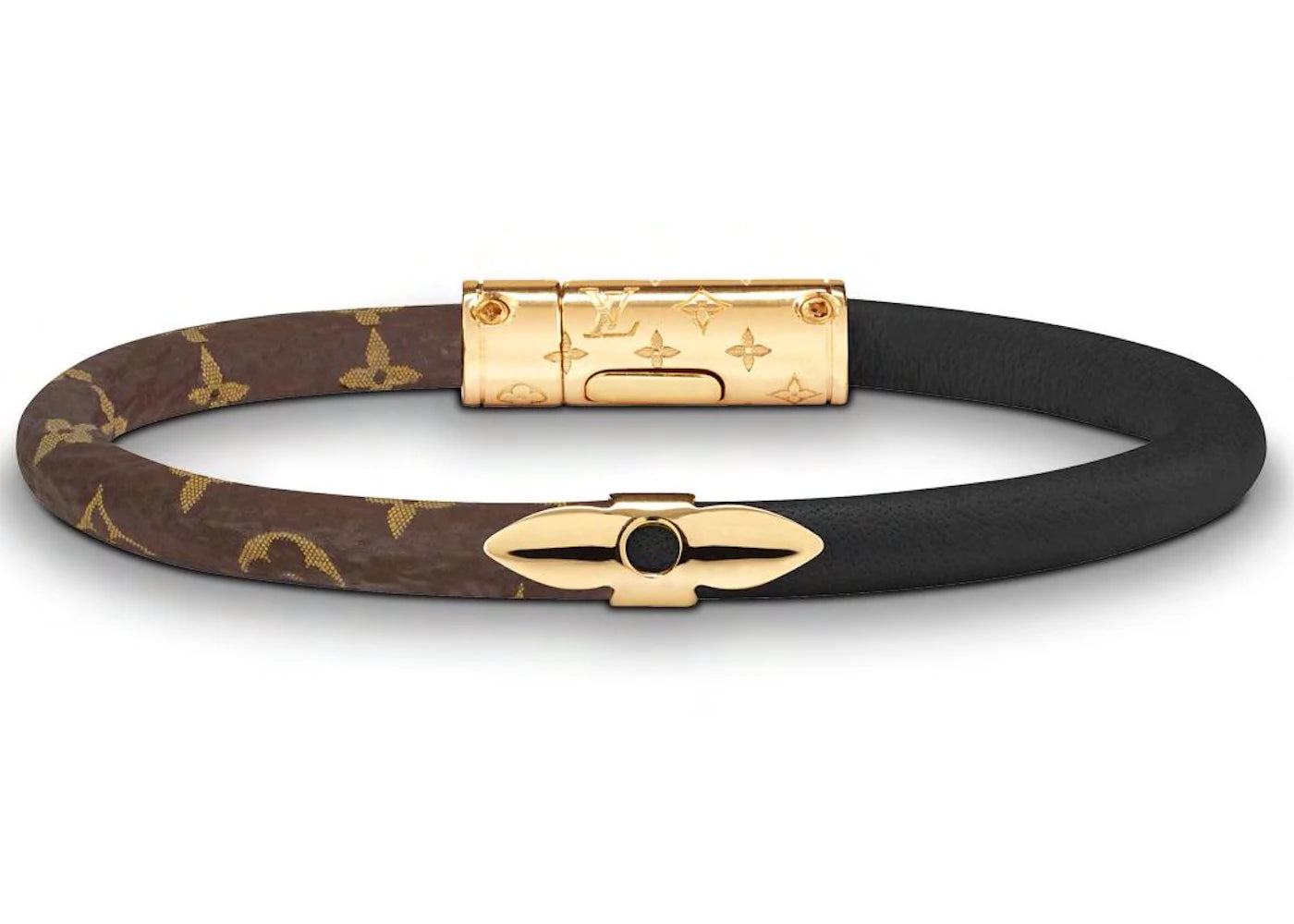 Louis Vuitton Daily Confidential Bracelet Monogram/Calfskin Brown/Black