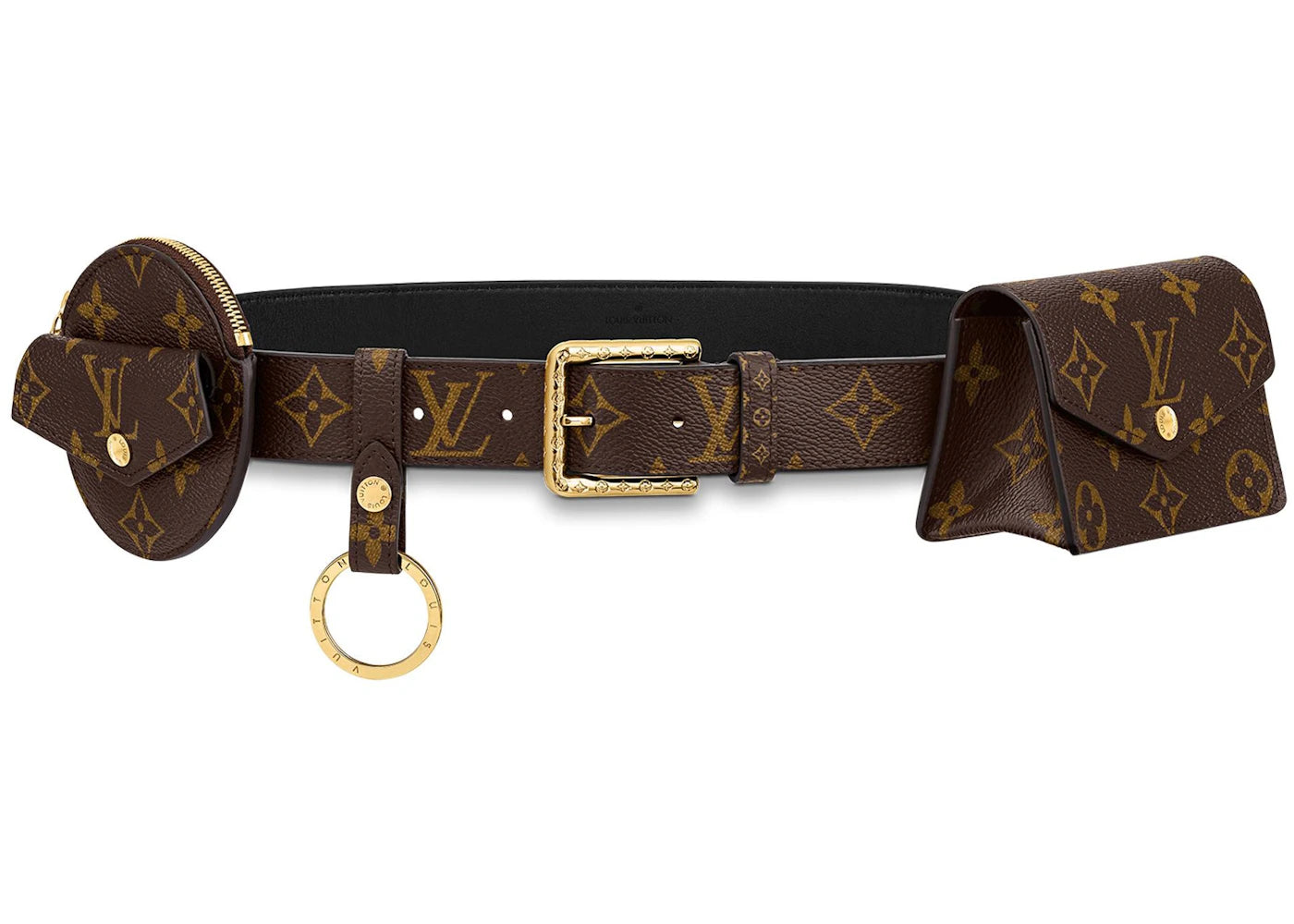 Louis Vuitton Daily Multi Pocket Belt Monogram 30MM Brown