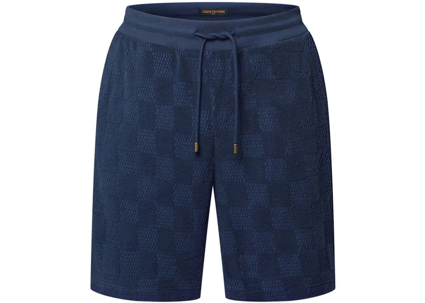 Louis Vuitton Damier French Terry Cotton-Blend Shorts Naval Academy