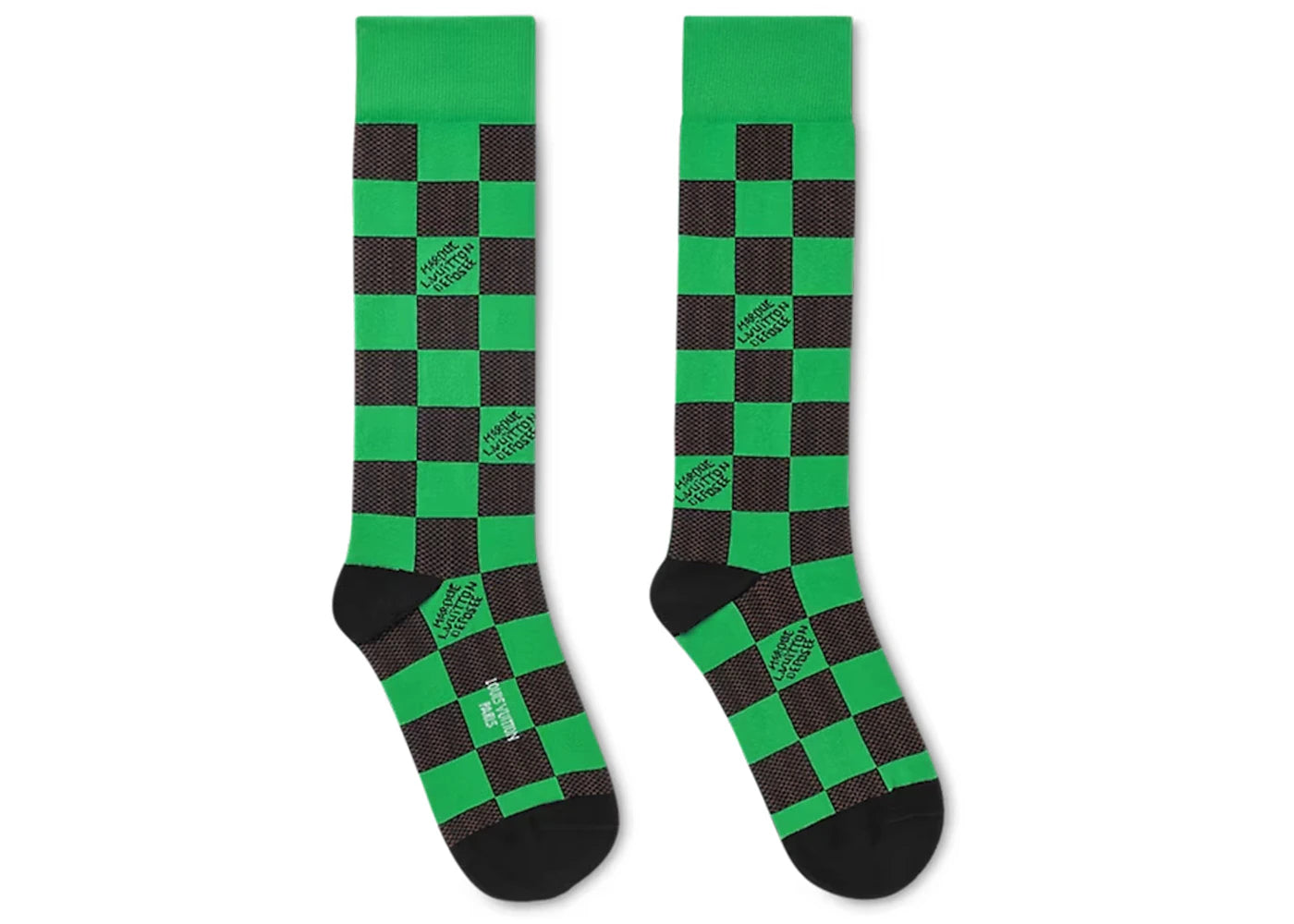 Louis Vuitton Damier Pop Socks Green