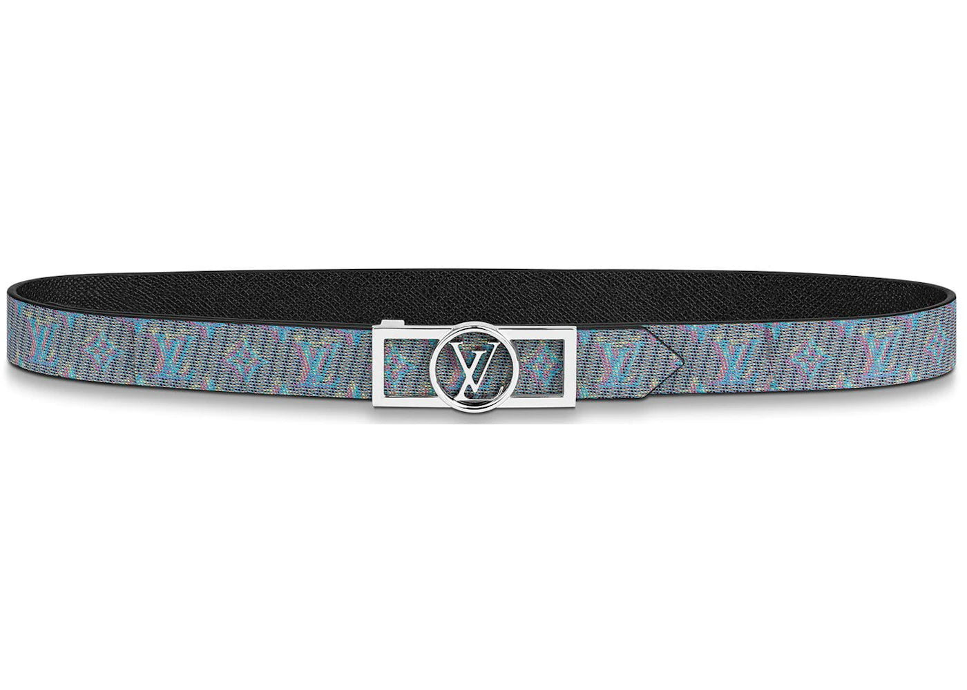 Louis Vuitton Dauphine Reversible Belt Monogram LV Pop 25MM Blue/Navy