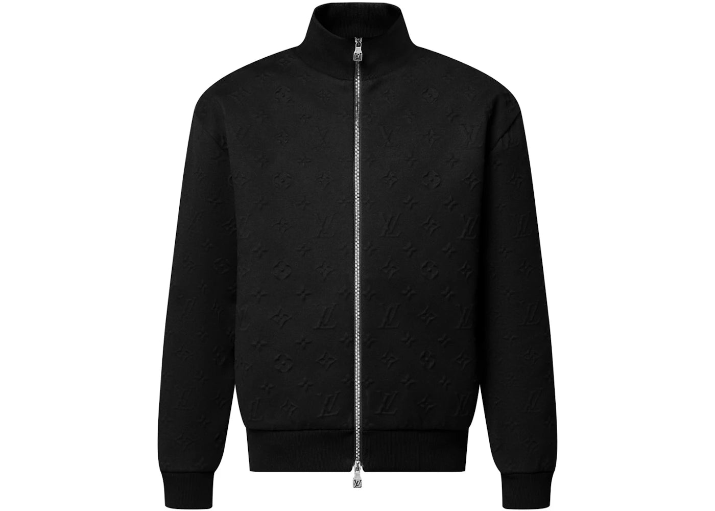 Louis Vuitton Embossed Monogram Jersey Tracksuit Top Black
