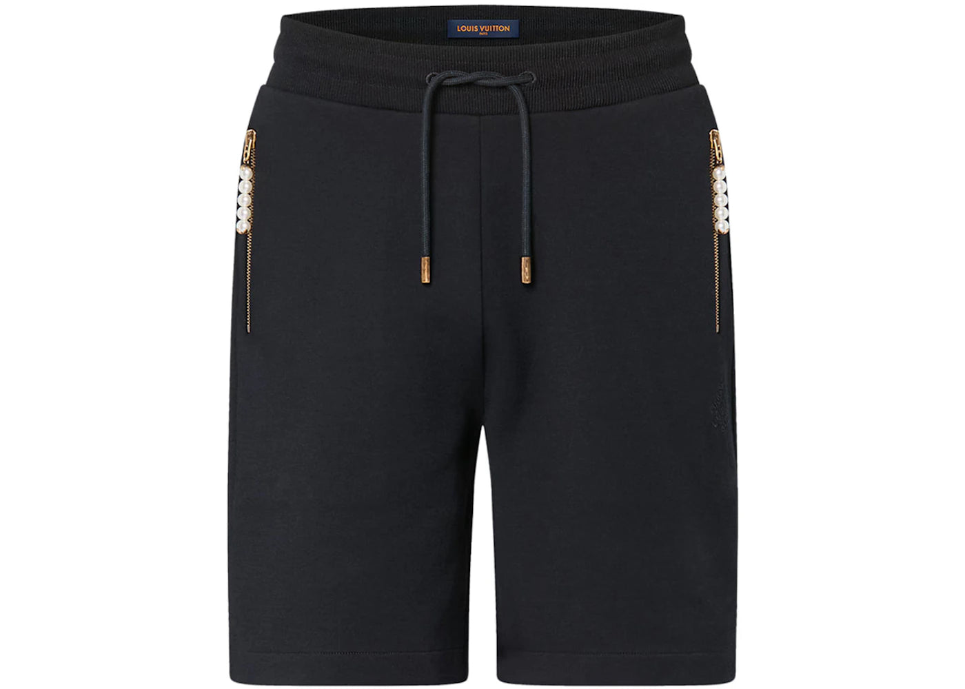 Louis Vuitton Embroidered Jersey Shorts Black