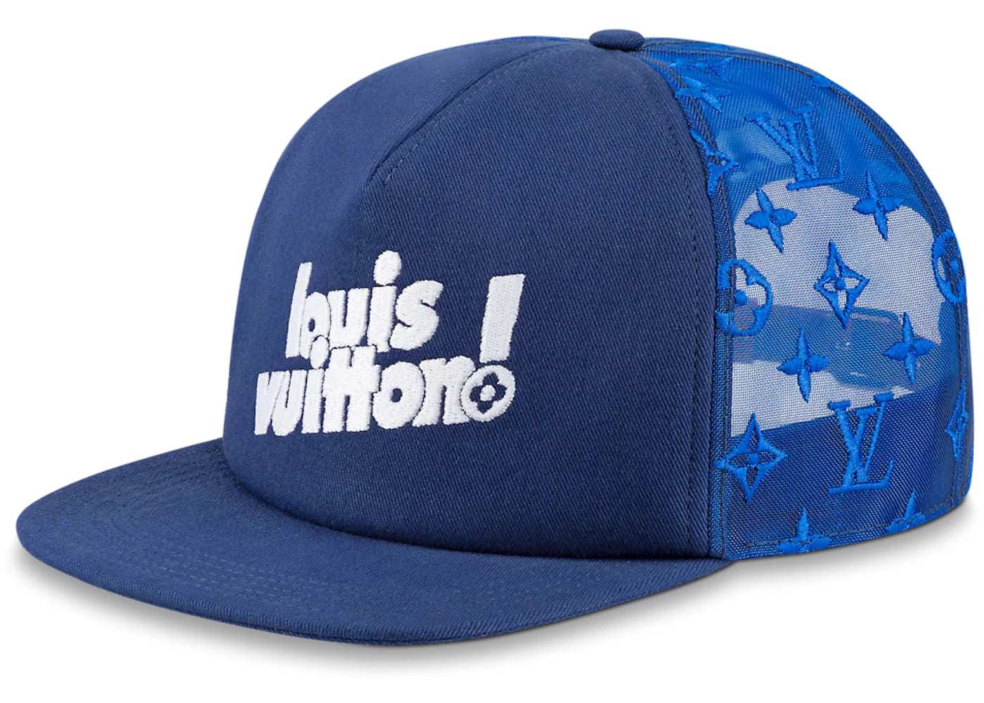 Louis Vuitton Everyday LV Embroidered Mesh Cap Blue