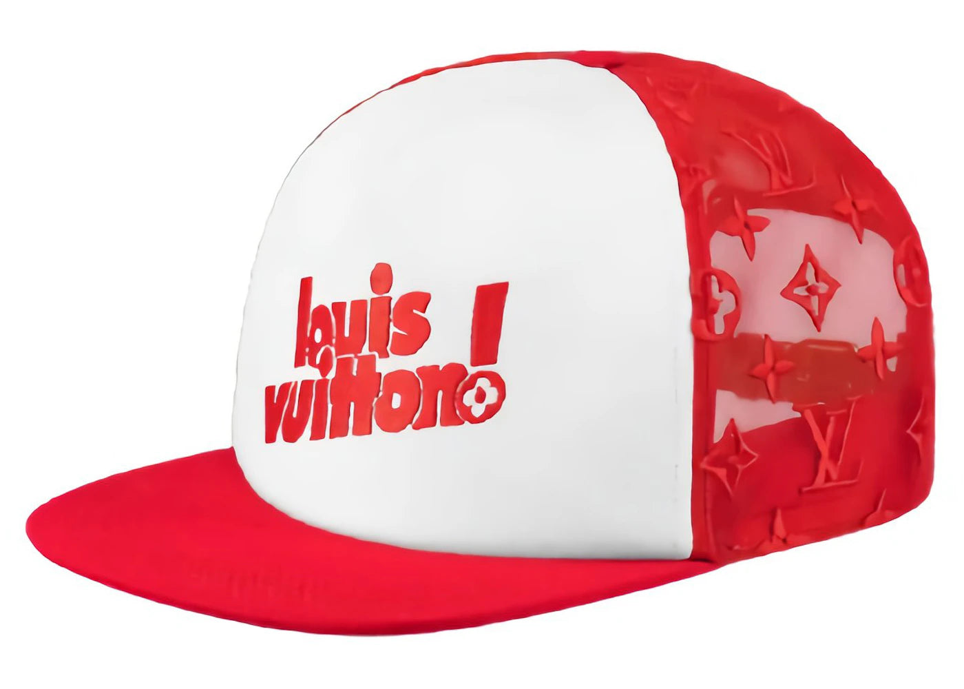 Louis Vuitton Everyday LV Embroidered Mesh Cap (Soho Exclusive) Red