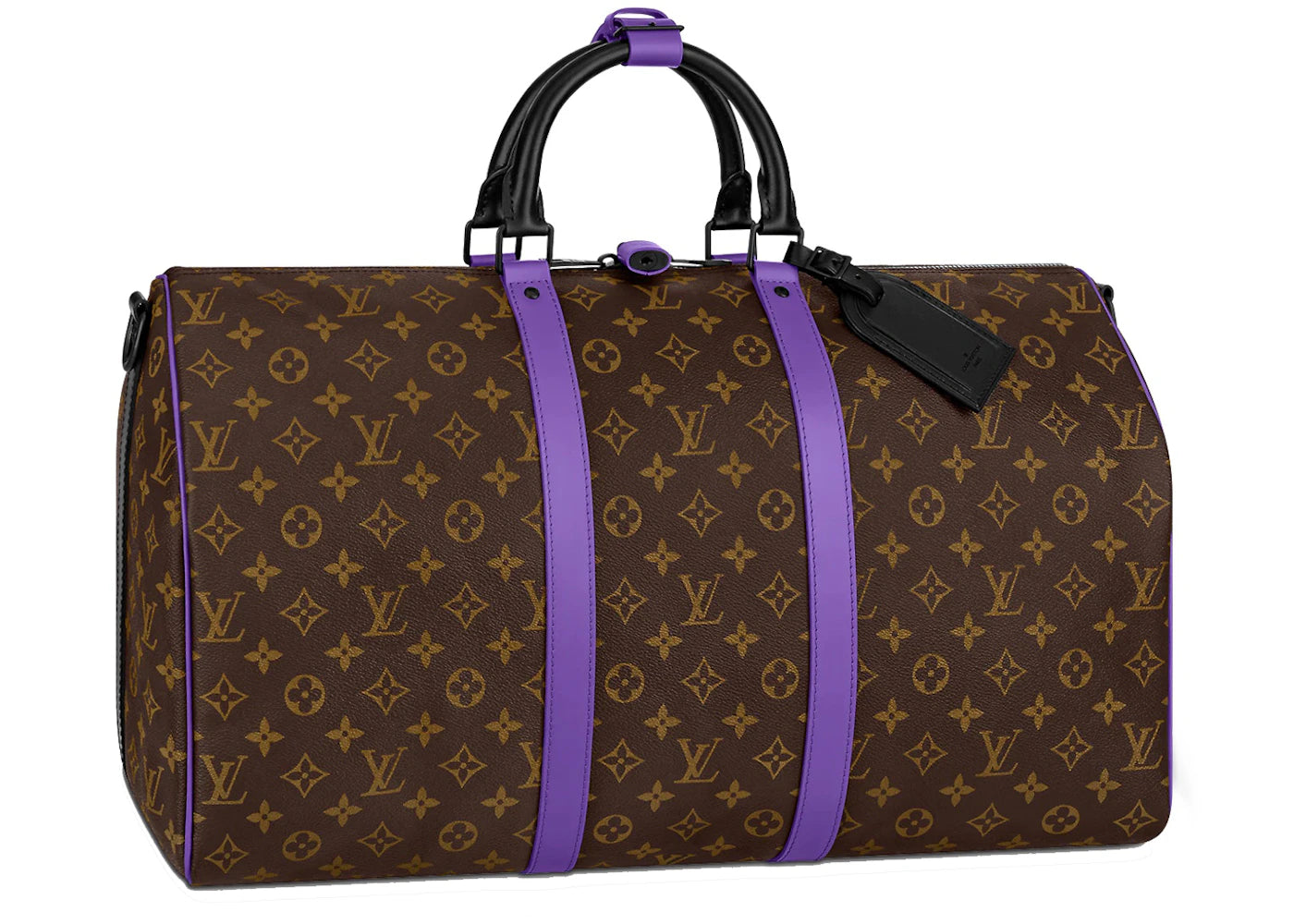 Louis Vuitton Keepall Bandouliere 50 Monogram Macassar Brown/Purple
