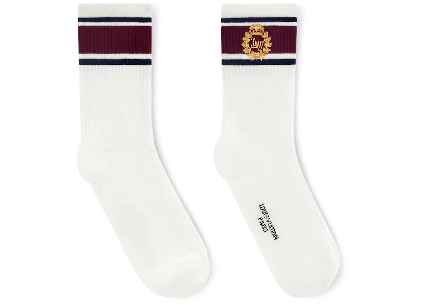 Louis Vuitton LV Crest Socks White
