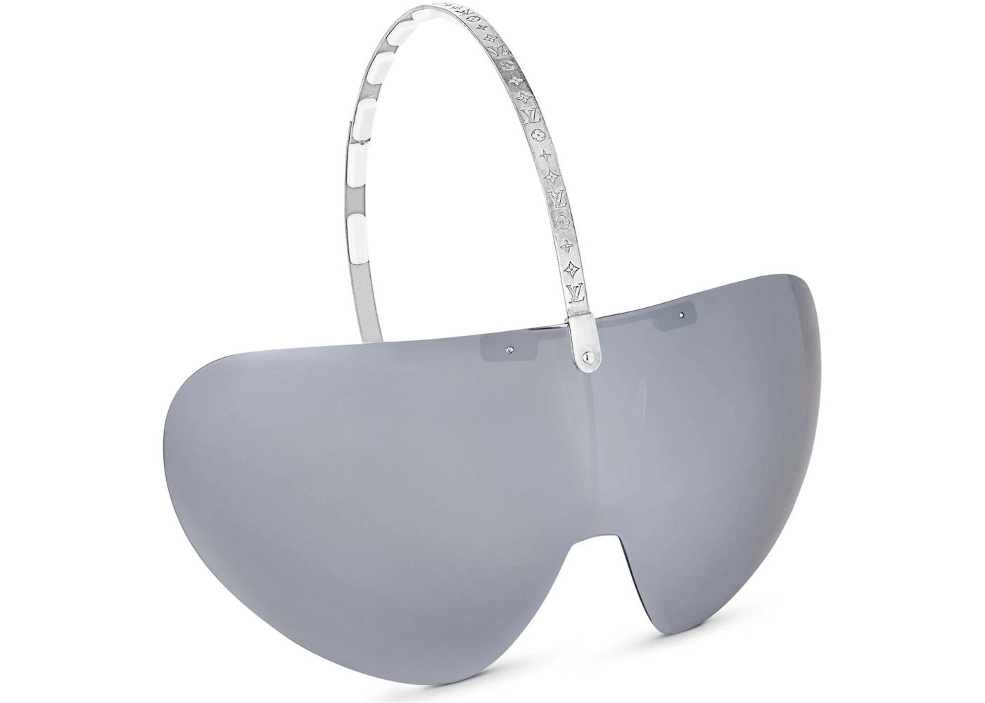 Louis Vuitton LV Fiction Mask Sunglasses Silver (Z2029U)