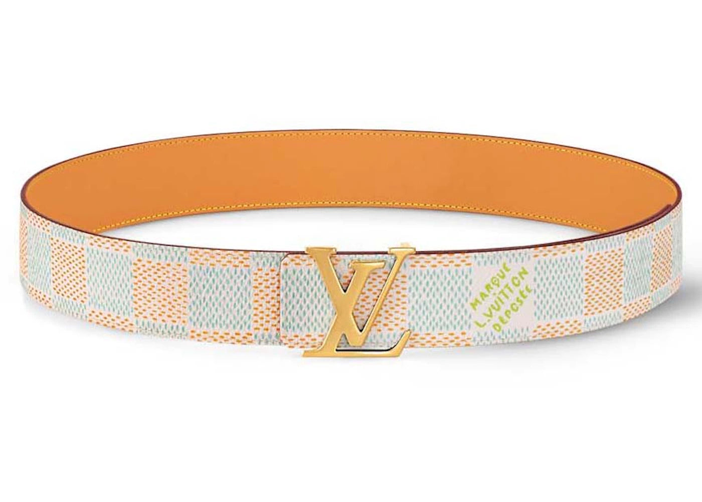Louis Vuitton LV Initiales 40mm Reversible Belt Damier Heritage White