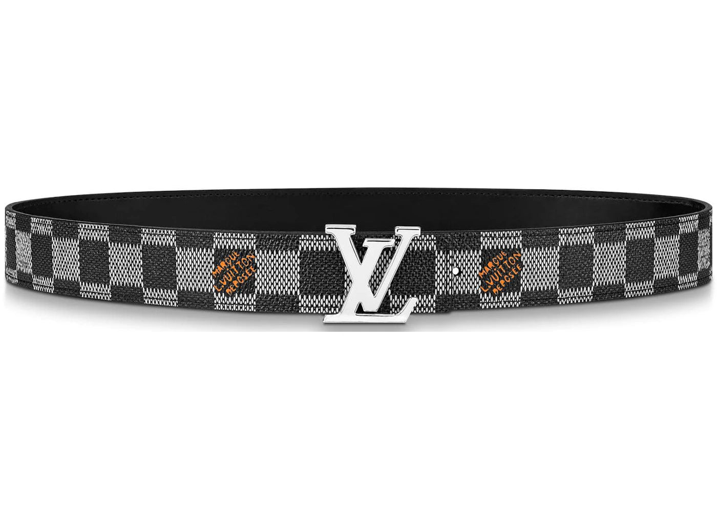 Louis Vuitton LV Initiales Reversible Belt Damier 30MM Black/White