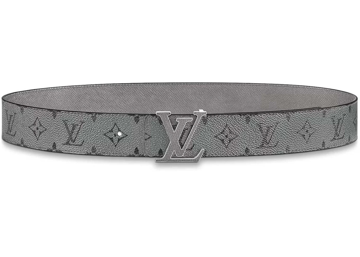 Louis Vuitton LV Initials 40MM Reversible Belt Gunmetal Grey
