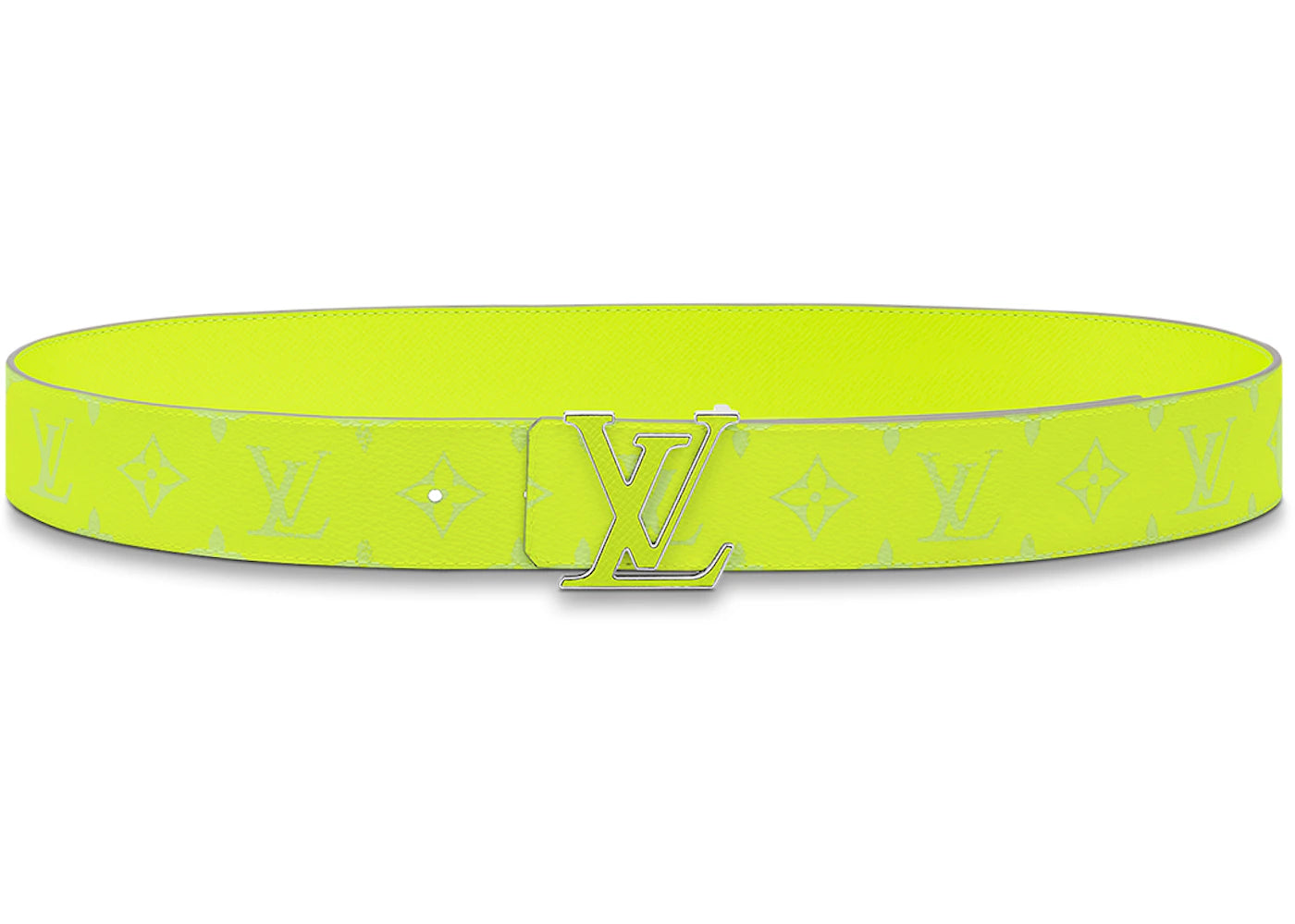 Louis Vuitton LV Initials 40MM Reversible Belt Neon Yellow