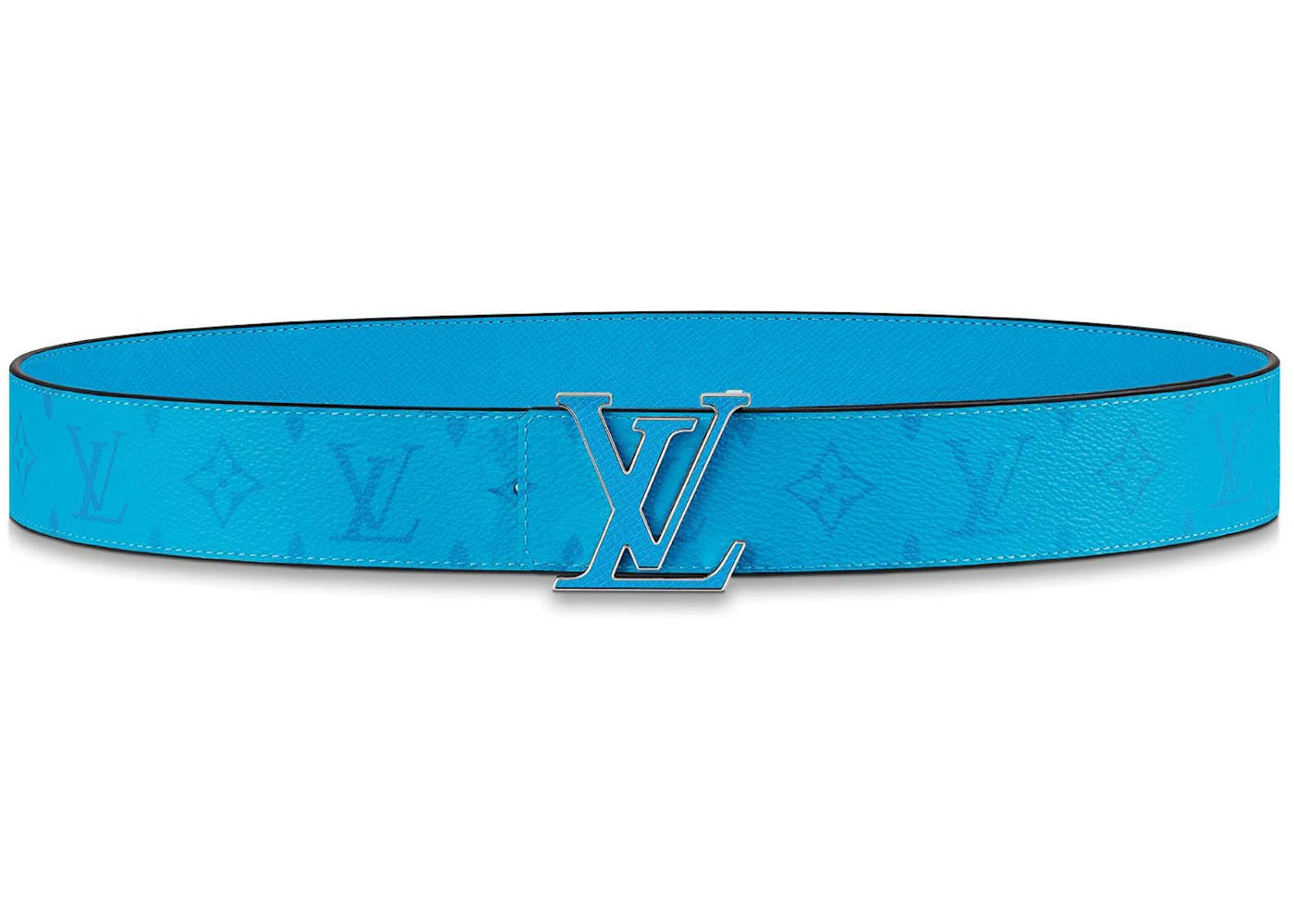 Louis Vuitton LV Initials Reversible Belt Monogram 40MM Lagoon Blue