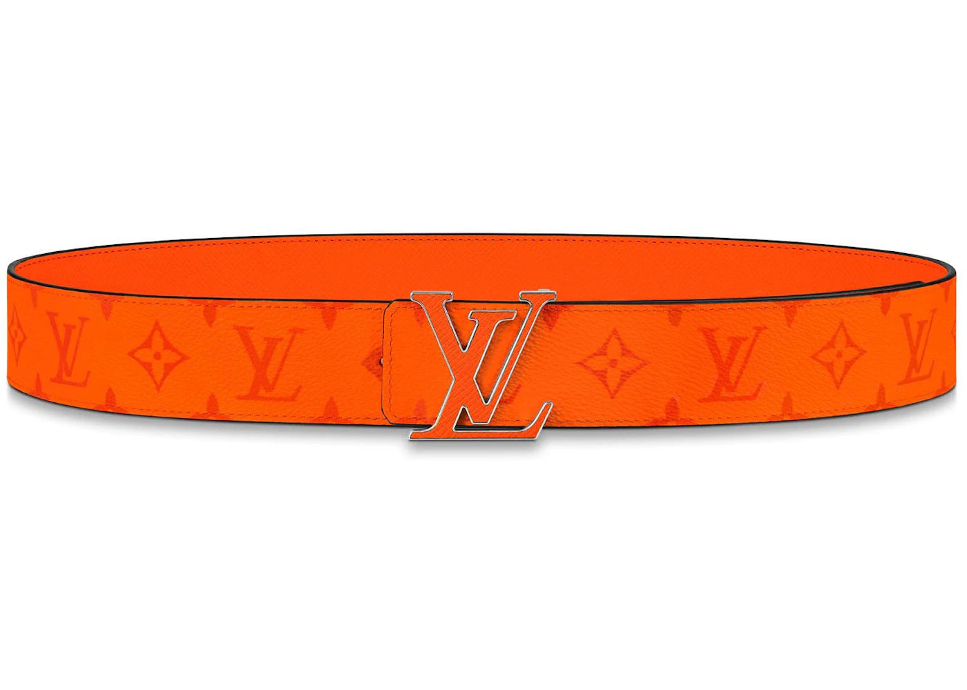 Louis Vuitton LV Initials Reversible Belt Monogram 40MM Volcano Orange