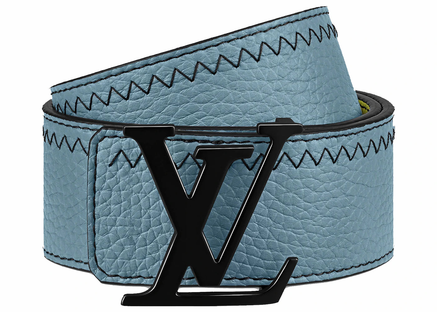 Louis Vuitton LV Intials Colours Blocks 40MM Reversible Belt Blue/Grey