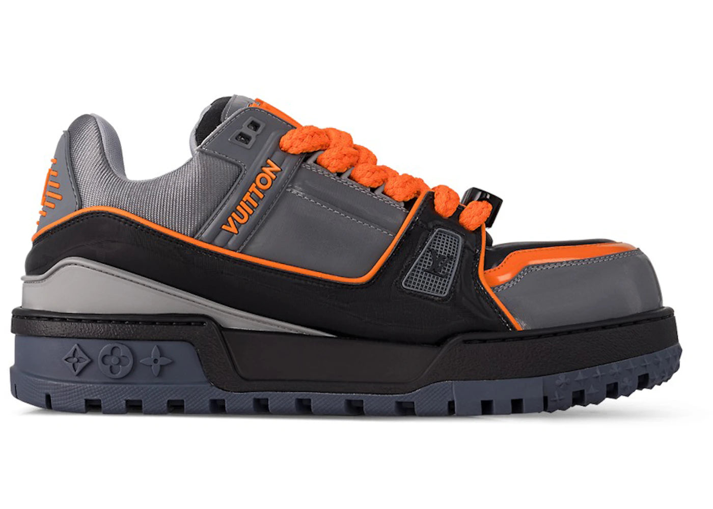 Louis Vuitton LV Trainer Maxi Black Orange Monogram