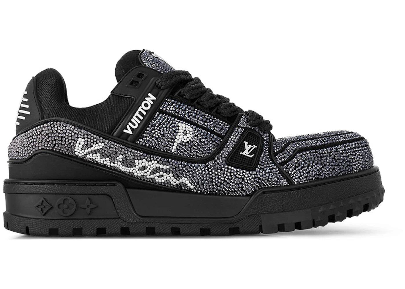 Louis Vuitton LV Trainer Maxi Black Swarovksi Crystals