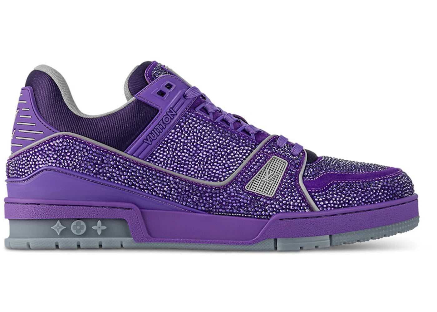 Louis Vuitton LV Trainer Purple Swarovksi Crystals