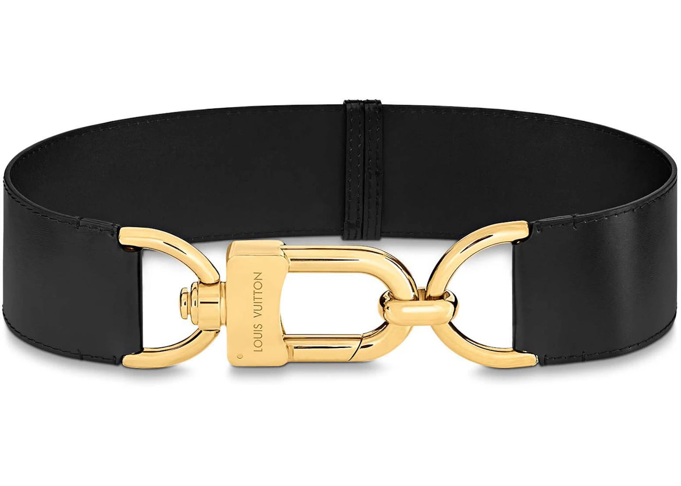 Louis Vuitton Oversized Hook 80mm Belt Black