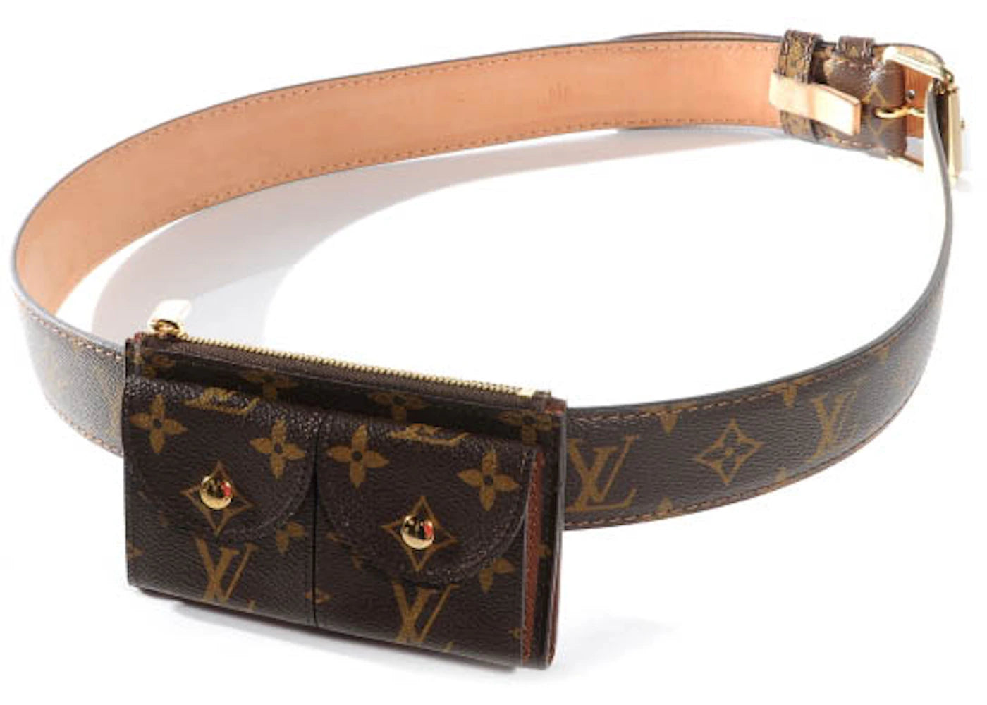Louis Vuitton Pochette Duo Belt Monogram 1.5W Brown