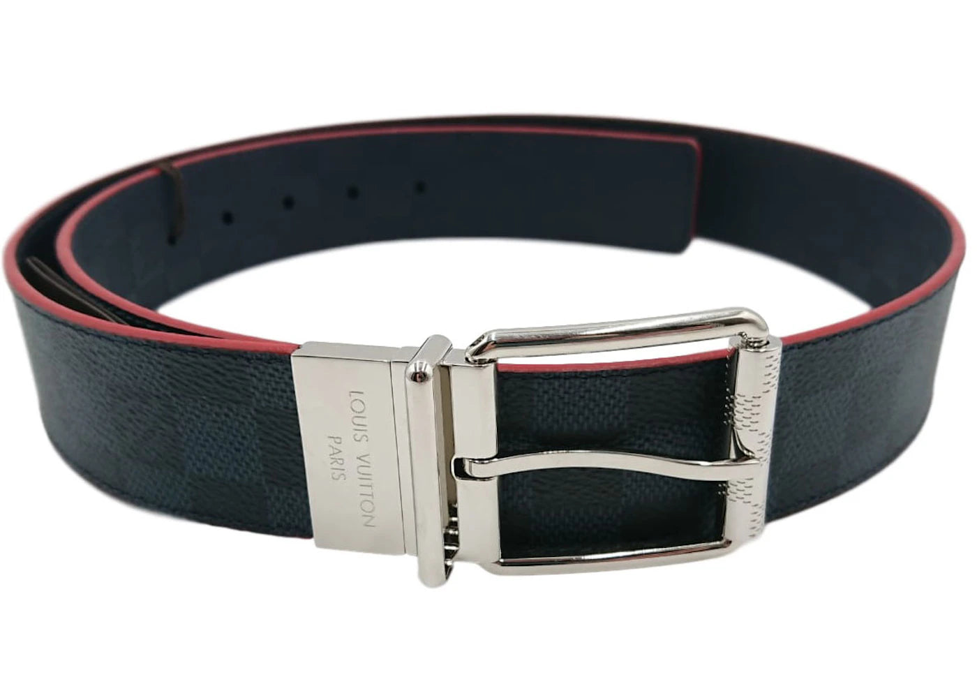 Louis Vuitton Reversible Belt Damier Cobalt/Infini America's Cup 40MM Red