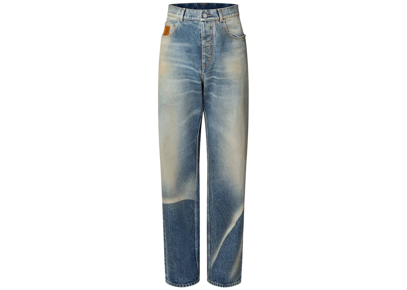 Louis Vuitton Sunfaded Effect Denim Skate Pants Indigo
