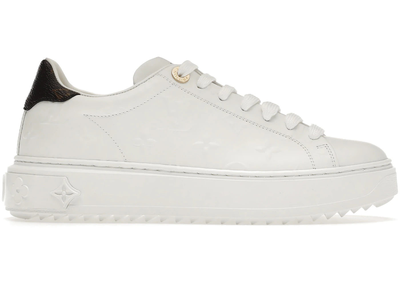 Louis Vuitton Time Out Debossed Monogram Leather White White (Women's)
