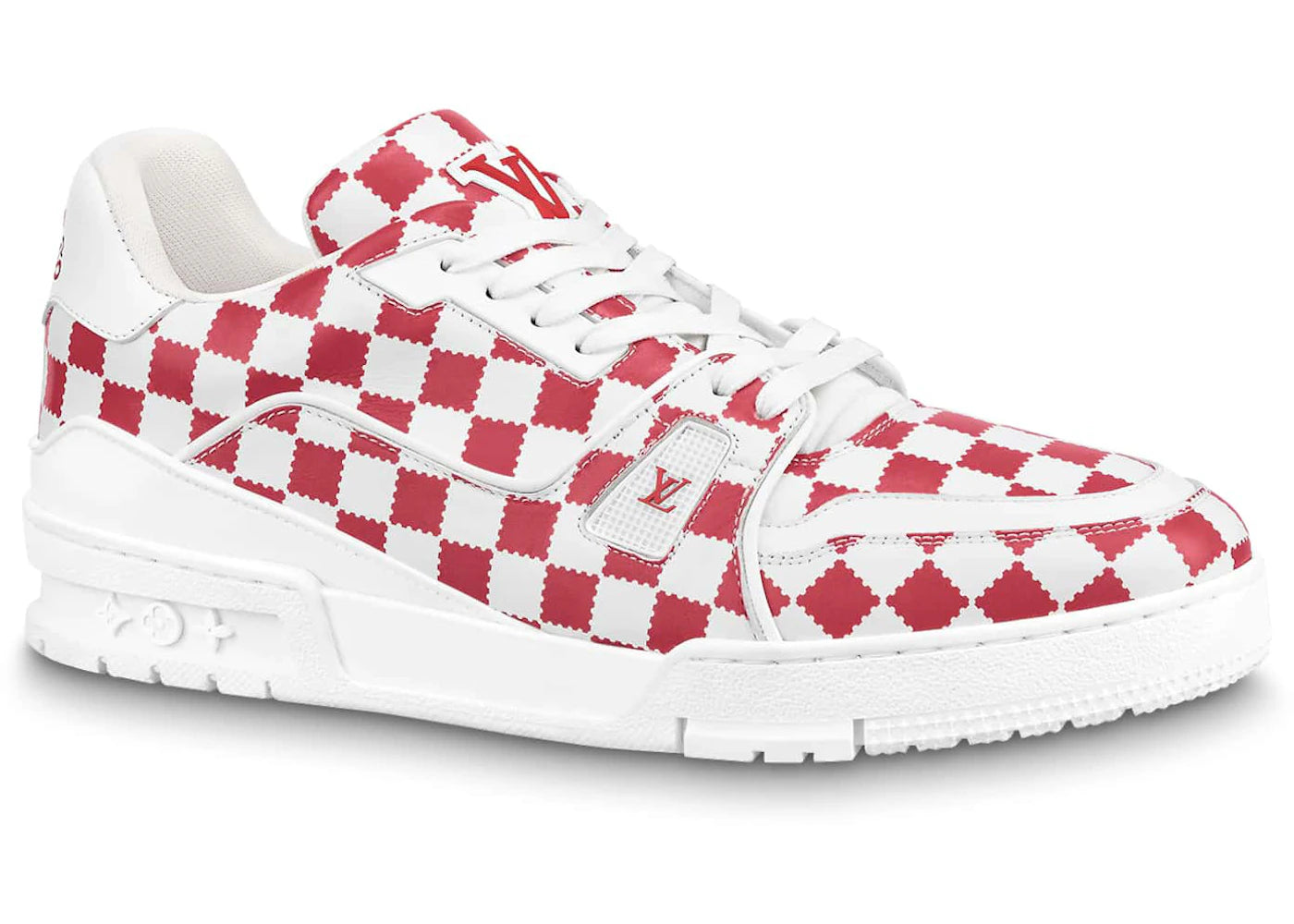 Louis Vuitton Trainer Red White Damier