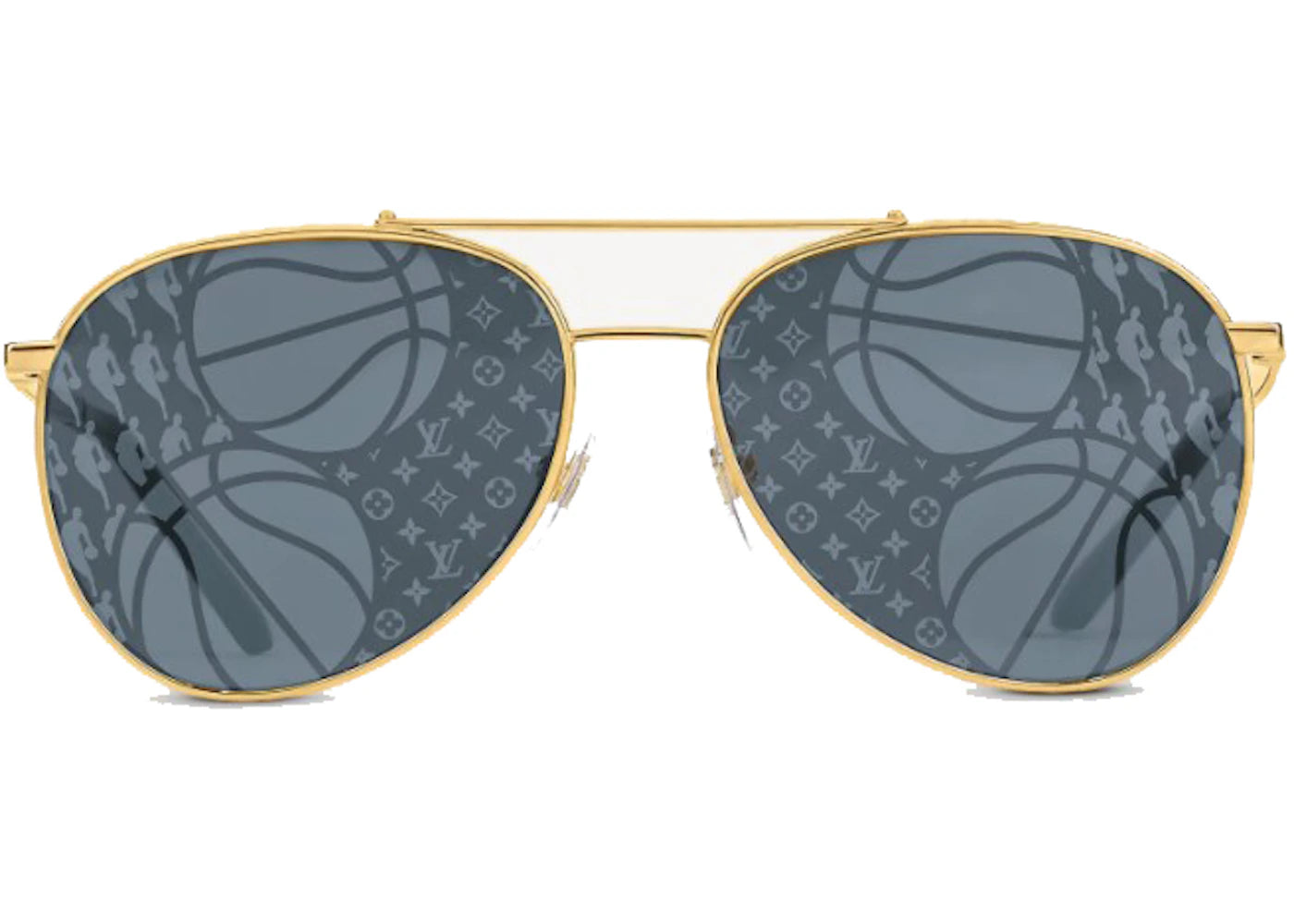 Louis Vuitton x NBA LV Catch Pilot Sunglasses Gold